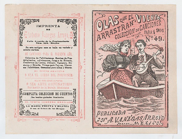 José Guadalupe Posada:Cover for 'Olas que el Viento Arrastra-16x12"(A3) Poster