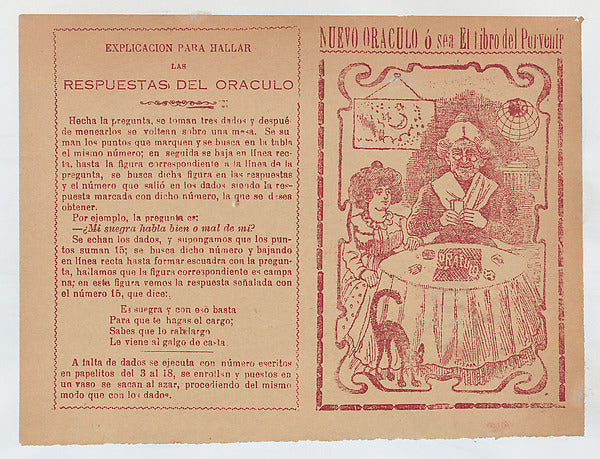 José Guadalupe Posada:Cover for 'Nuevo Oraculo ó sea El Libr-16x12"(A3) Poster