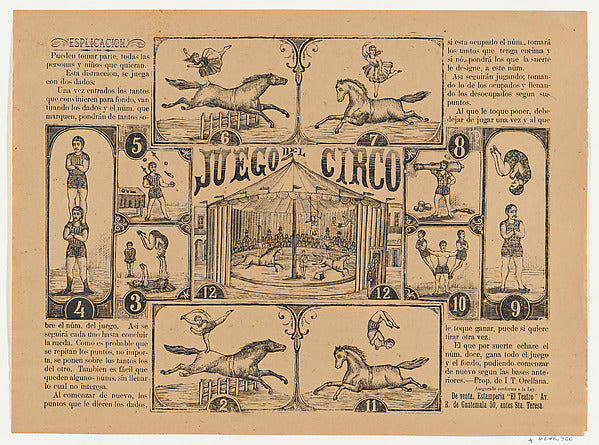 Anonymous:Game of the Circus c1900–1910-16x12"(A3) Poster