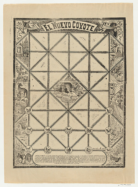 José Guadalupe Posada:Game of the Coyote 1911-16x12"(A3) Poster
