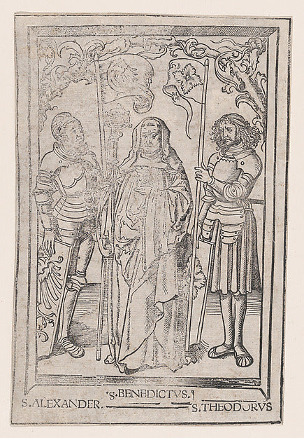 Anonymous, Italian, 16th century - Saints Alexander and Theodo, Poster Print Wall Art