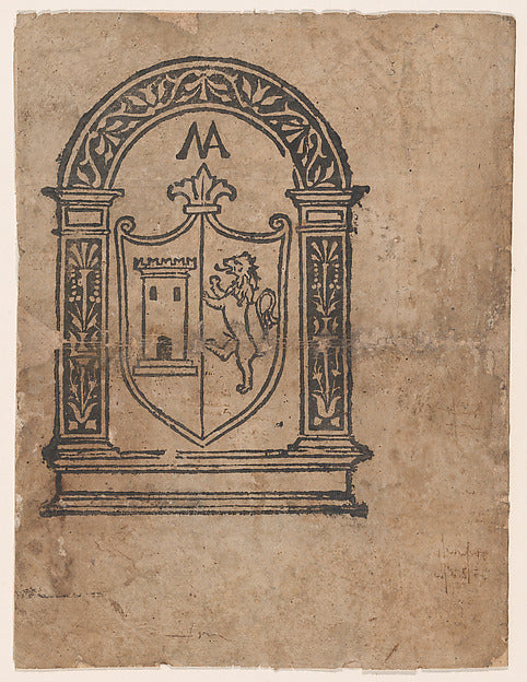 Anonymous, Italian, 16th century - Book illustration or more l, Poster Print Wall Art