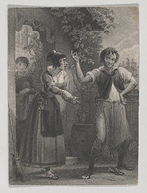 After Henry Corbould:Hostess and Sly 1825–40-16x12"(A3) Poster
