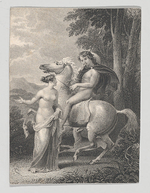 After Henry Corbould:Venus and Adonis 1825–40-16x12"(A3) Poster