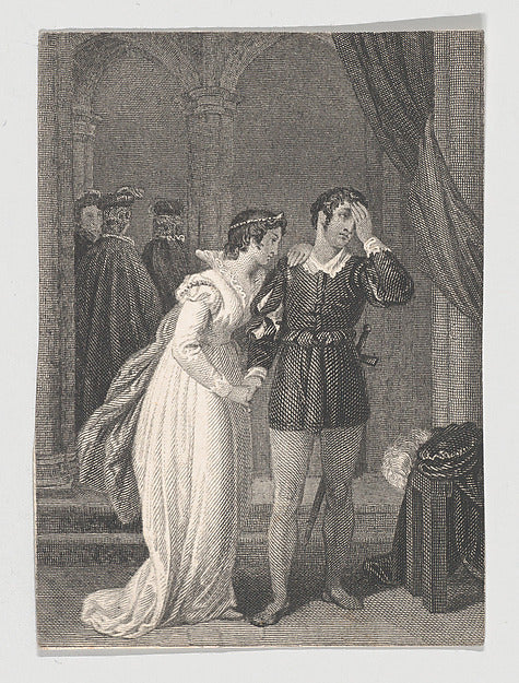 After John Massey Wright:Queen Margaret and Suffolk 1825–40-16x12"(A3) Poster