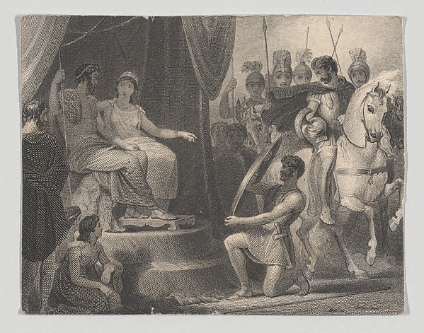 After Henry Corbould:Simonides and Thaisa 1825–40-16x12"(A3) Poster
