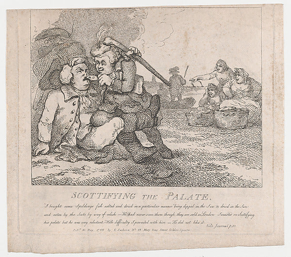 Thomas Rowlandson , After Samuel Collings:Scottifying the Pa-16x12"(A3) Poster