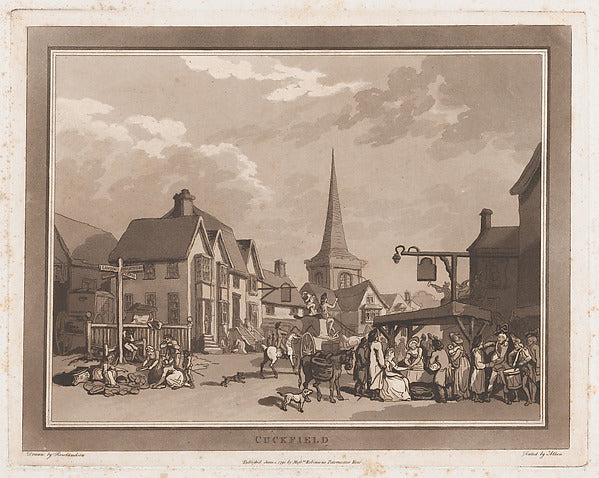 Drawn and etched by Thomas Rowlandson , Aquatint by Samuel A-16x12"(A3) Poster