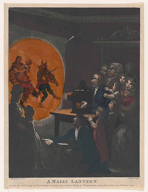 Henri Merke , After Thomas Rowlandson:A Magic Lantern Januar-16x12"(A3) Poster