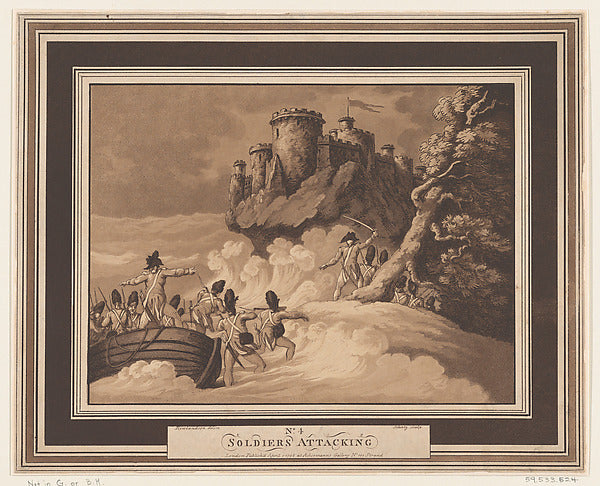 Heinrich Joseph Schu?tz , After Thomas Rowlandson:Soldiers A-16x12"(A3) Poster