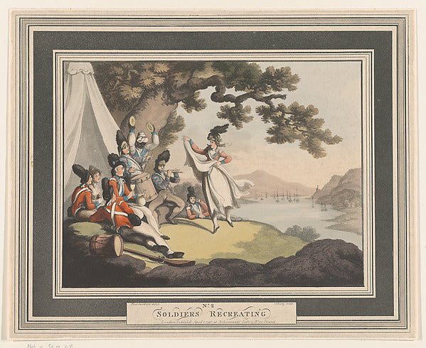 Heinrich Joseph Schu?tz , After Thomas Rowlandson:Soldiers R-16x12"(A3) Poster