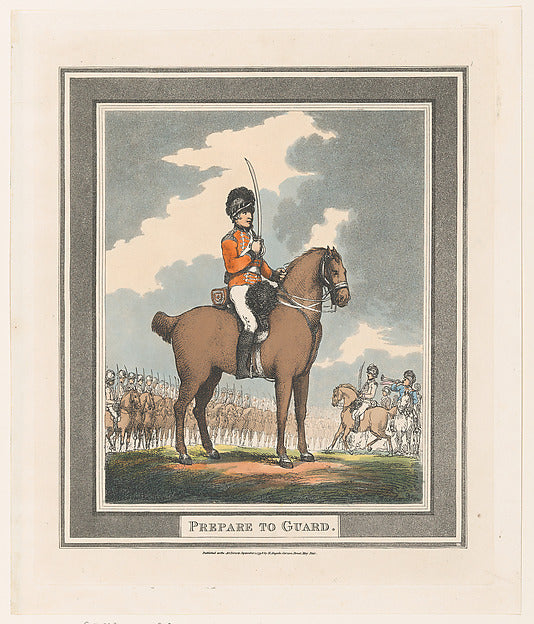 Thomas Rowlandson:Prepare to Guard September 1, 1798-16x12"(A3) Poster