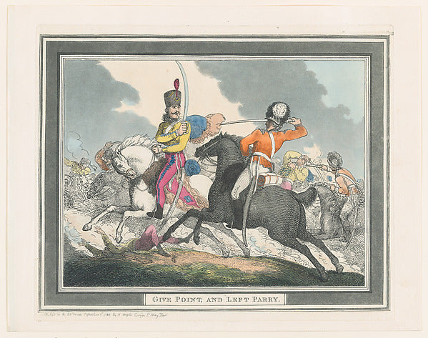 Thomas Rowlandson:Give Points and Left Parry September 1, 17-16x12"(A3) Poster