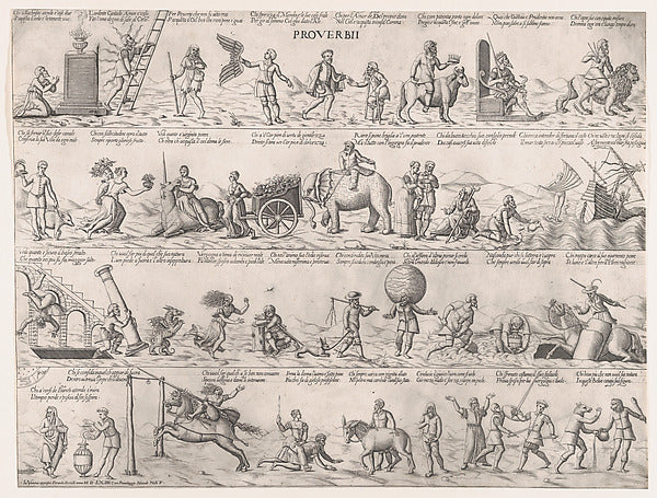 Proverbi 1564-Nicolò Nelli, Poster Print Wall Art