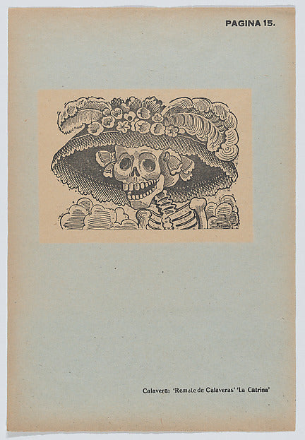 José Guadalupe Posada:Page 15: Catrina from '36 Grabados' 1-16x12"(A3) Poster