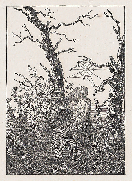 Seated Woman with a Spider's Web probably 1803-Cut by Christi, Poster Print Wall Art