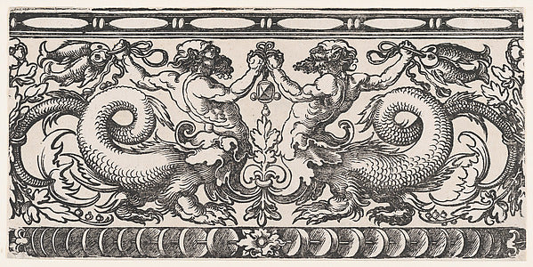 Sebald Beham , formerly attributed to Dürer-School:Symmetric-16x12"(A3) Poster