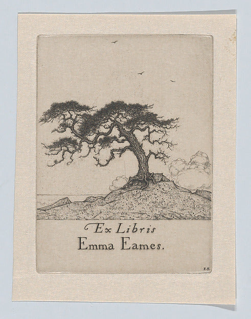 Ernest Haskell:Ex Libris Emma Eames 1900-1925-16x12"(A3) Poster