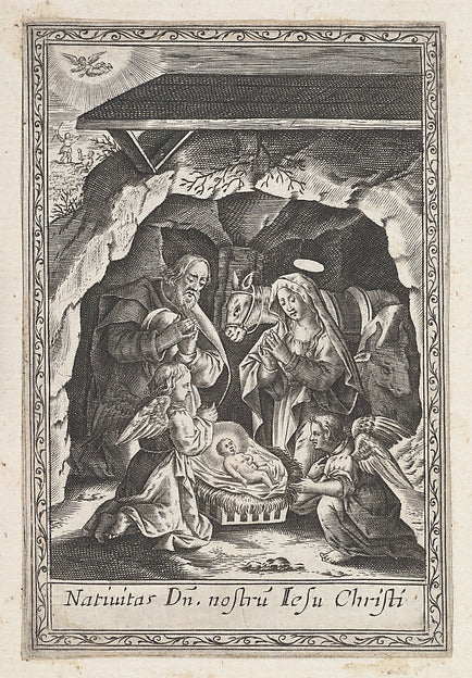 Anonymous:The Nativity 1590–c1620-16x12"(A3) Poster
