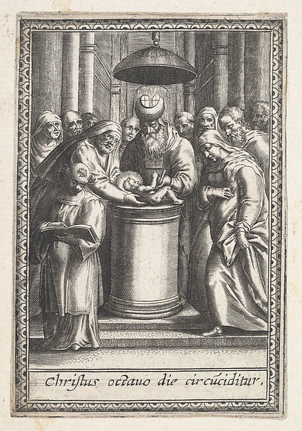 Anonymous:The Circumcision of Christ 1590–c1620-16x12"(A3) Poster