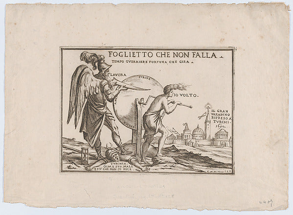 Giuseppe Maria Mitelli 1634–1718 Bologna):An allegory relati-16x12"(A3) Poster
