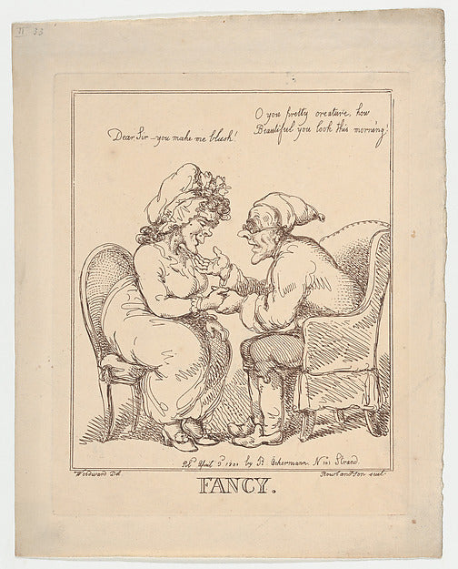 Thomas Rowlandson:Fancy July 20, 1801-16x12"(A3) Poster