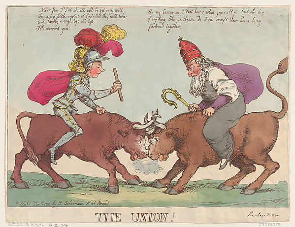 Thomas Rowlandson:The Union January 1, 1801-16x12"(A3) Poster