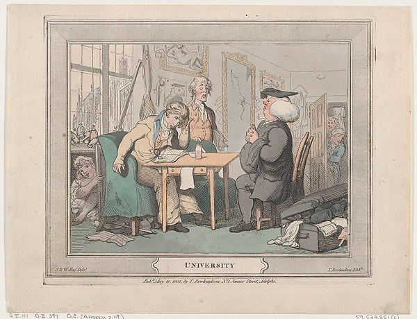 Thomas Rowlandson:University May 10, 1802-16x12"(A3) Poster