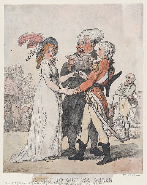 Thomas Rowlandson:A Trip to Gretna Green 1803-16x12"(A3) Poster
