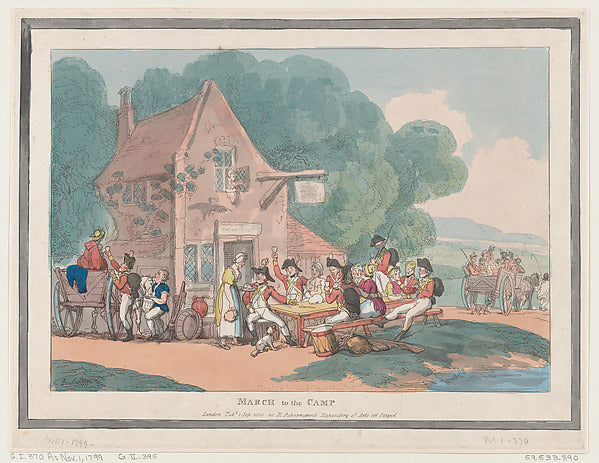 Thomas Rowlandson:March to the Camp September 1, 1803-16x12"(A3) Poster