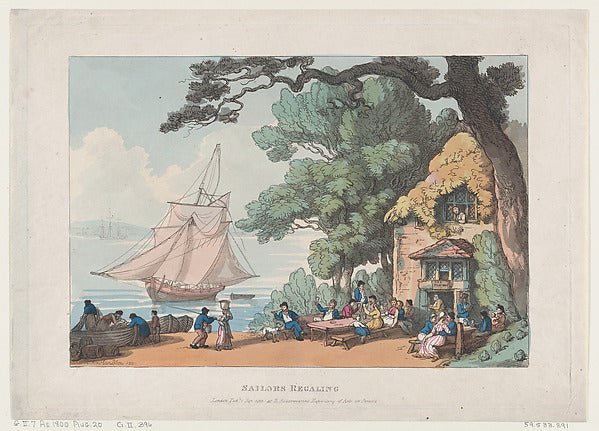 Thomas Rowlandson:Sailors Regaling September 1, 1803-16x12"(A3) Poster