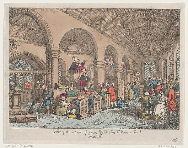 Thomas Rowlandson:View of the Interior of Simon Ward Alias S-16x12"(A3) Poster