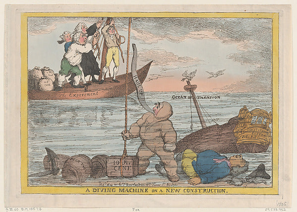 A Diving Machine on a New Construction May 31, 1806-Thomas Row,16x12"(A3)Poster