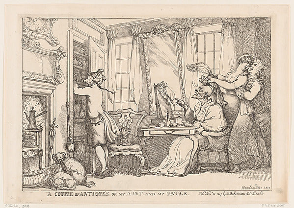 Thomas Rowlandson:A Couple of Antiques or my Aunt and my Unc-16x12"(A3) Poster