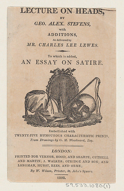 After George Moutard Woodward:Title page from "A Lecture on -16x12"(A3) Poster
