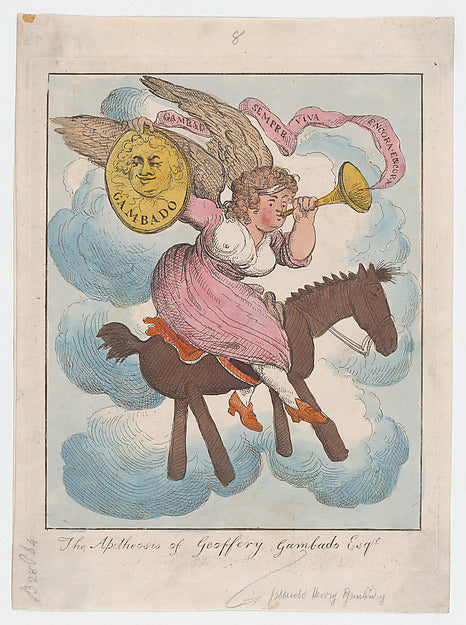 Thomas Rowlandson , After Henry William Bunbury:The Apotheos-16x12"(A3) Poster