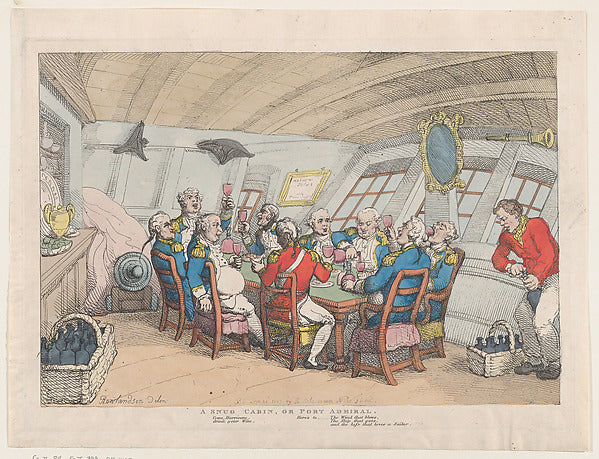 A Snug Cabin or the Port Admiral June 21, 1808-Thomas Rowland,16x12"(A3)Poster