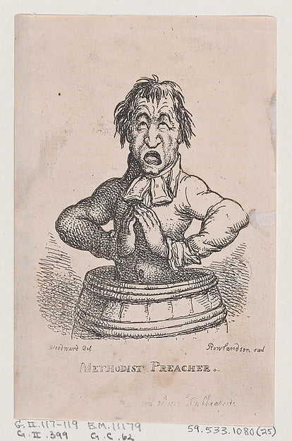 Thomas Rowlandson , After George Moutard Woodward:Methodist -16x12"(A3) Poster