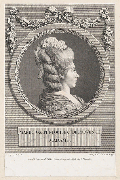 Marie Louise Adélaide Boizot , After Louis Simon Boizot:Mari-16x12"(A3) Poster