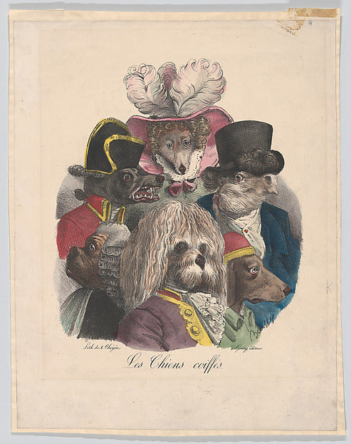 Les Chiens Coiffés c1825-Boissy, Poster Print Wall Art