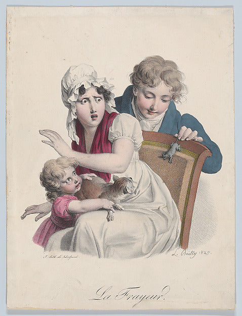 Fear 1825-Louis Léopold Boilly , Poster Print Wall Art