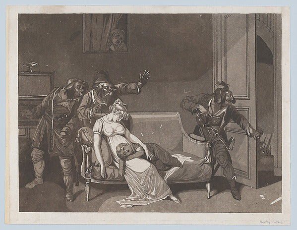 First Scene of Thieves c1805-Probably Gror, After Louis Léopol,16x12"(A3)Poster