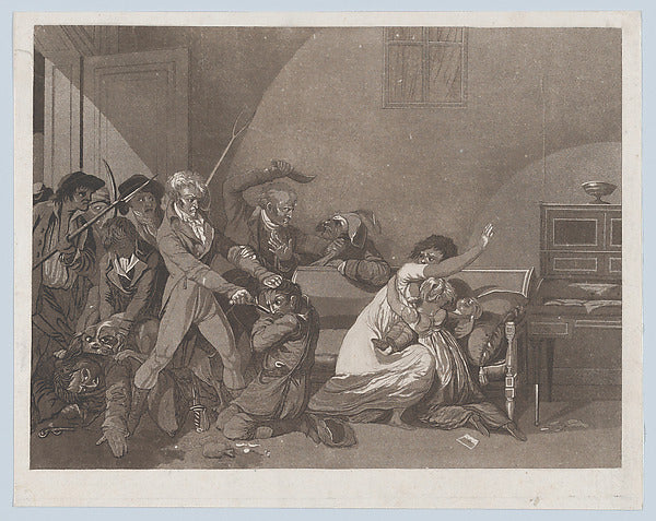 Second Scene of Thieves c1805-After Louis Léopold Boilly, Prob,16x12"(A3)Poster