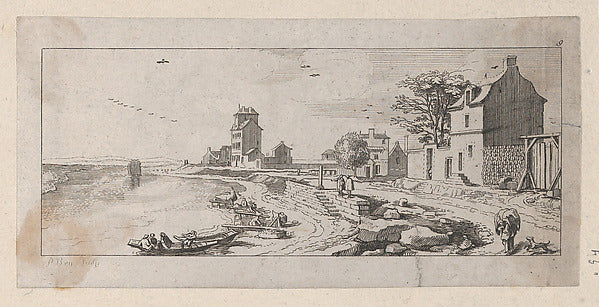 Antoine Benoist 1721–1770 London):View of a Natural Port 173-16x12"(A3) Poster