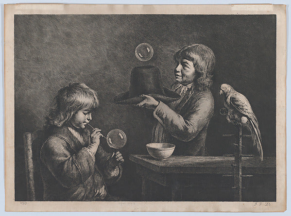 Soap Bubbles 1799-Jean Jacques de Boissieu, Poster Print
