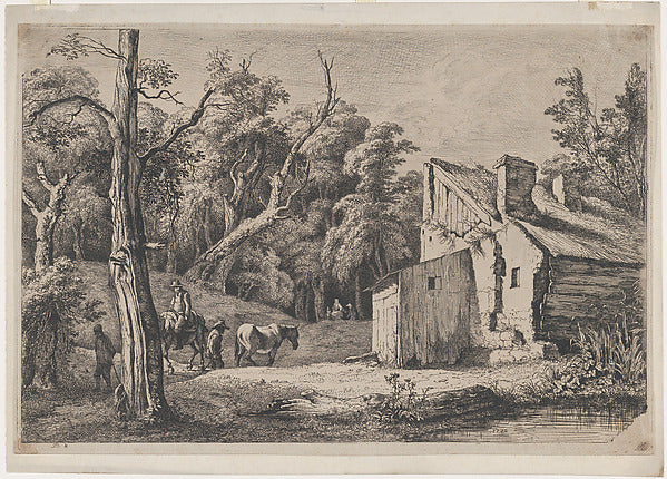 Entrance to the Forest of Brie with Cottage on the Right 1772,16x12"(A3) Poster