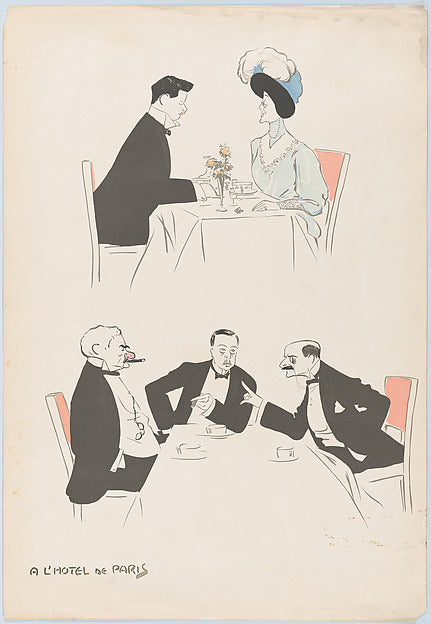 A L'Hotel de Paris from Monte Carlo 2nd Serie c1910-Georges, Poster Print Wall Art