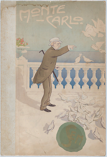 Portfolio Cover: Monte Carlo 2nd Serie c1910-Georges Goursat ,16x12"(A3)Poster