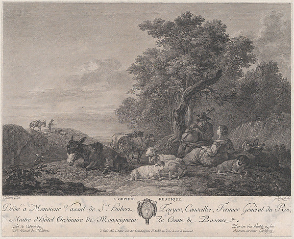 François Godefroy , After Francesco Casanova:The Rustic Orph-16x12"(A3) Poster