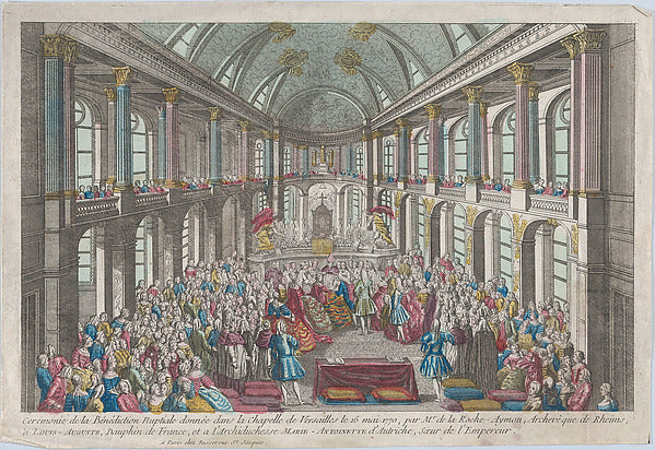 :Cerémonie de la Bénédiction Nuptiale donnée dans la Chapell-16x12"(A3) Poster